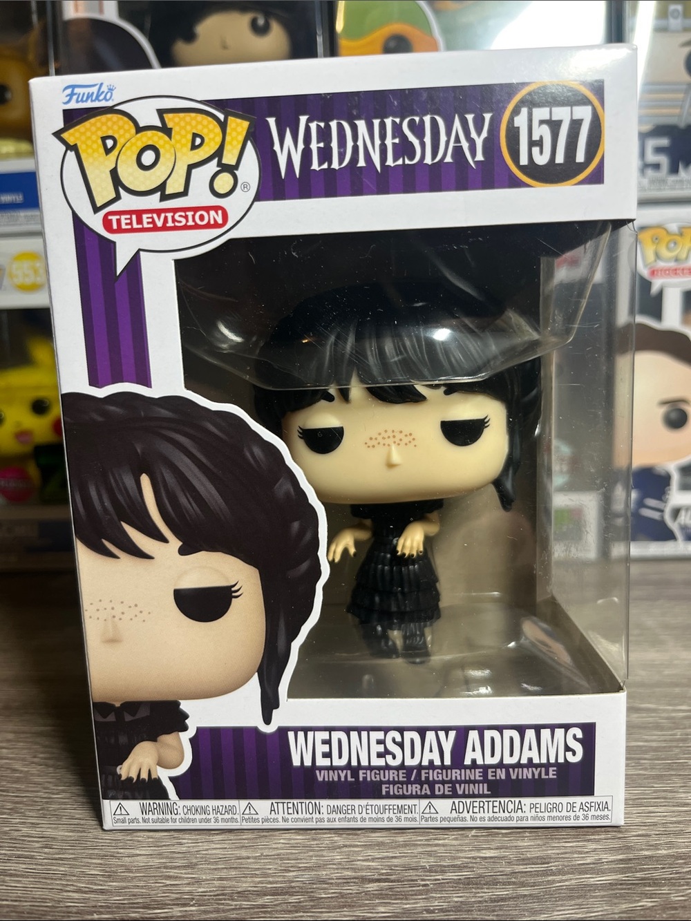 Funko Wednesday Addams Pop! Figure - Black, Purple, White